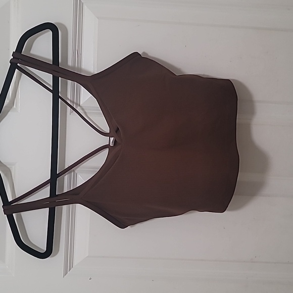 NWOT LULULEMON ALIGN STRAPPY RIBBED WOMEN'S BROWN TANK SIZE 6 - Picture 2 of 10
